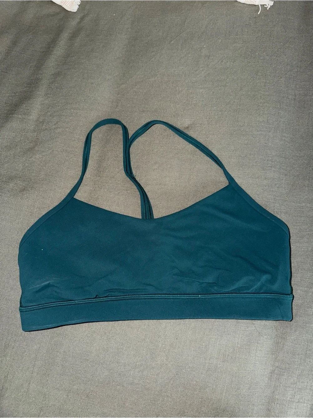 lululemon athletica Deep Teal Strappy Seamless Sports Bra